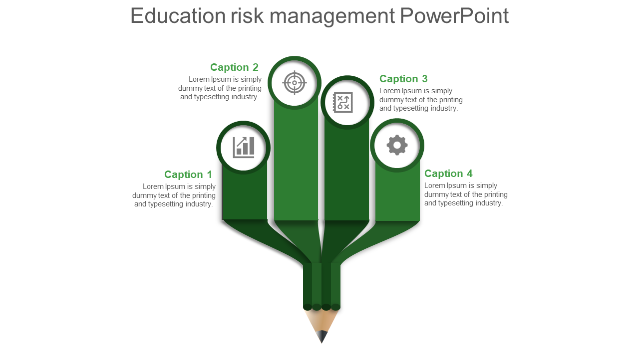 risk management powerpoint-green